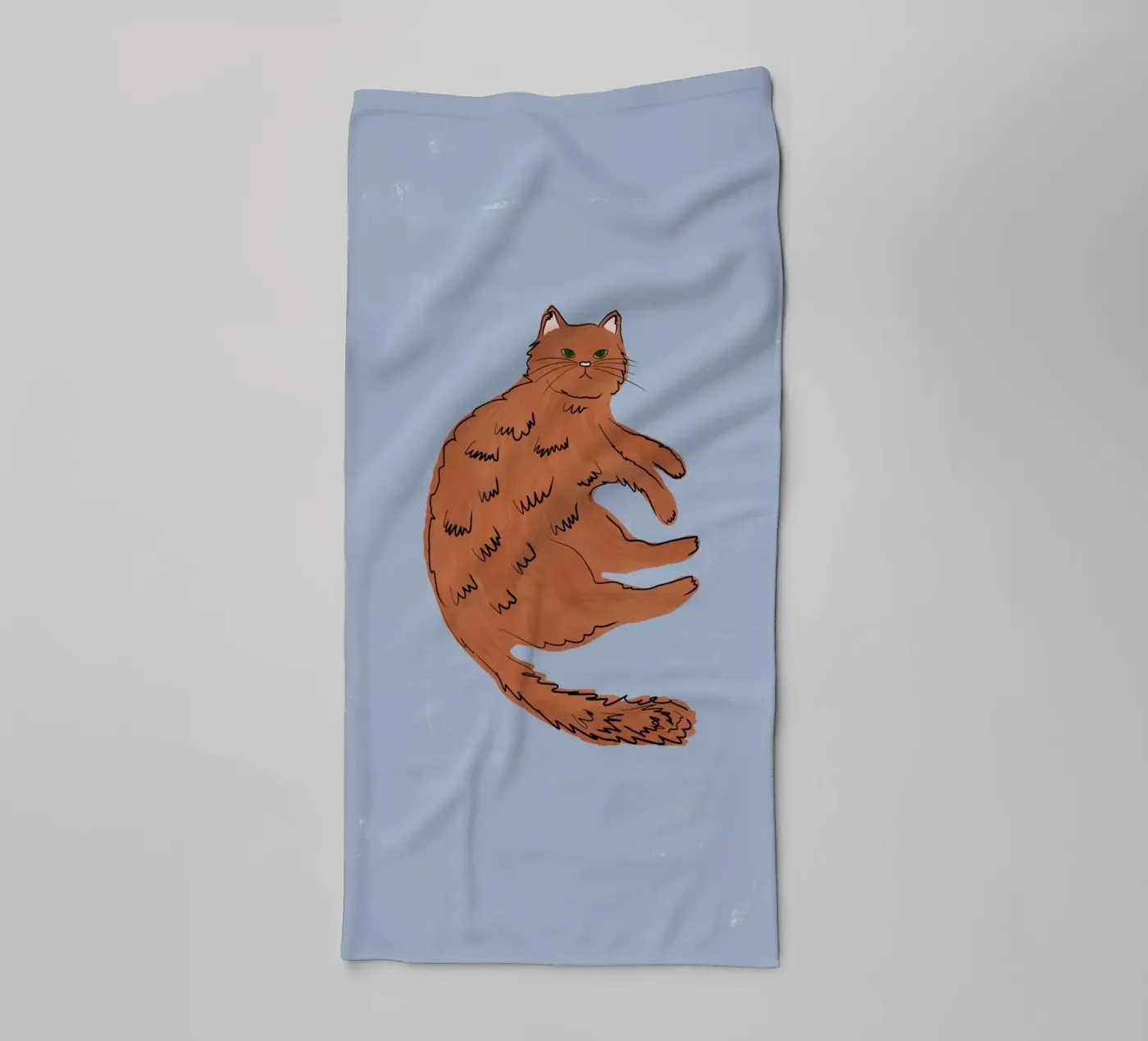 Ginger Kat badhanddoek van Orara Studio