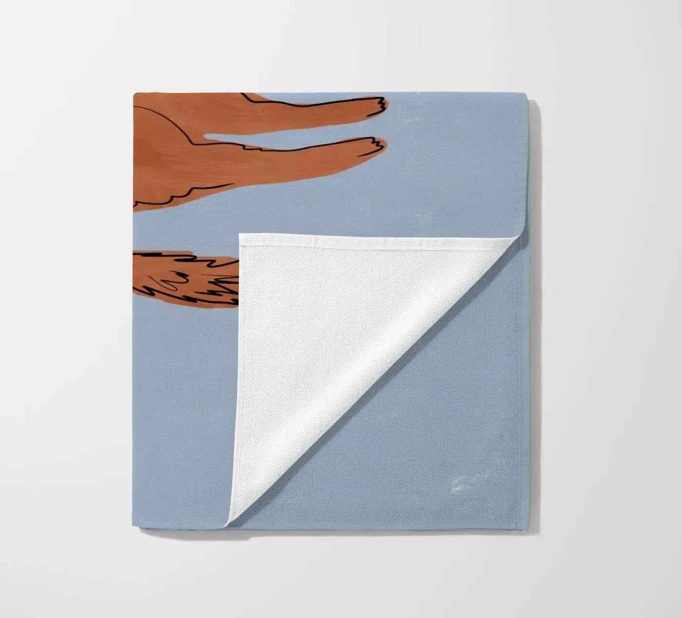 Ginger Cat beach towel by Orara Studio