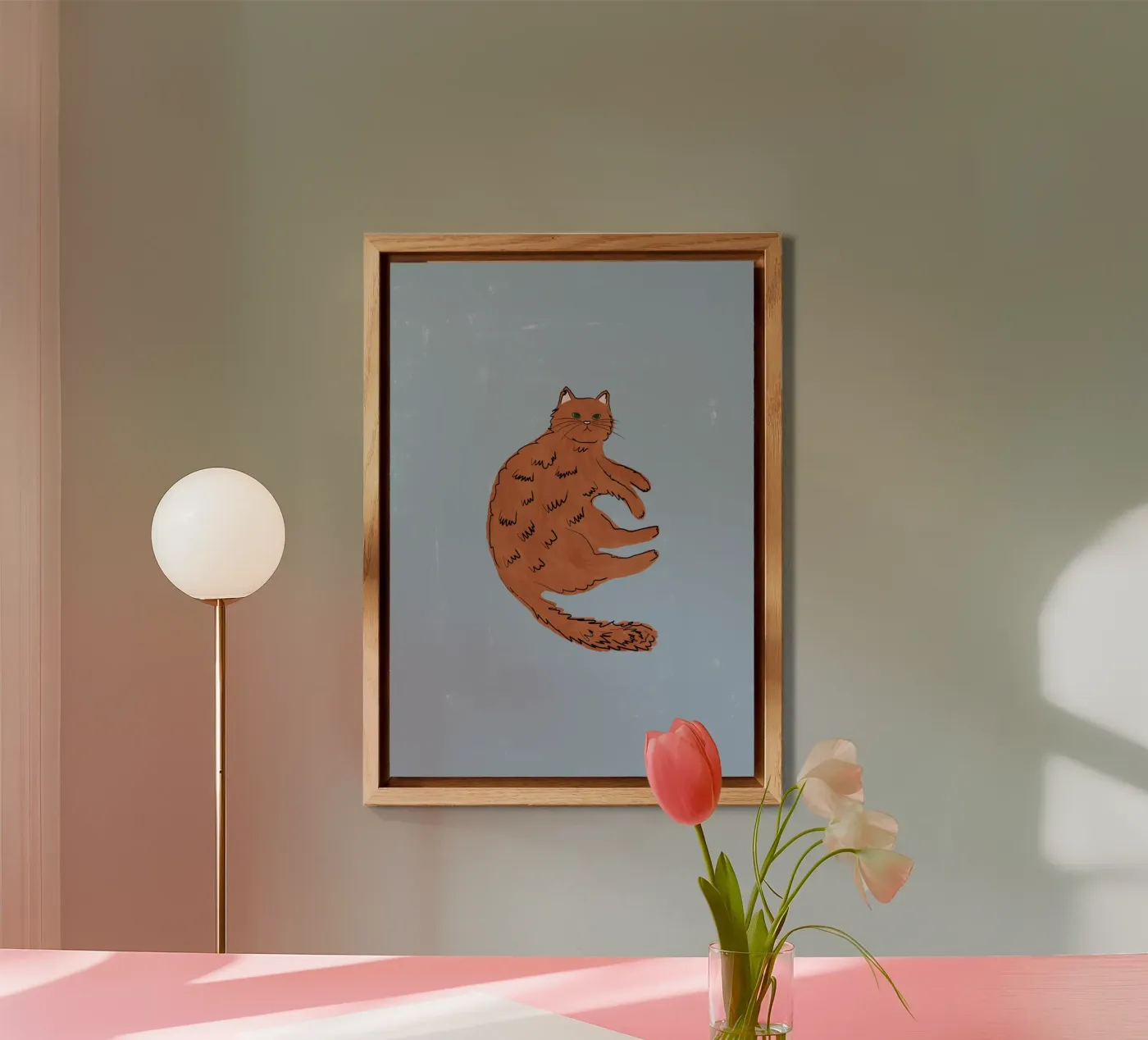 Ginger Cat forex plate by Orara Studio