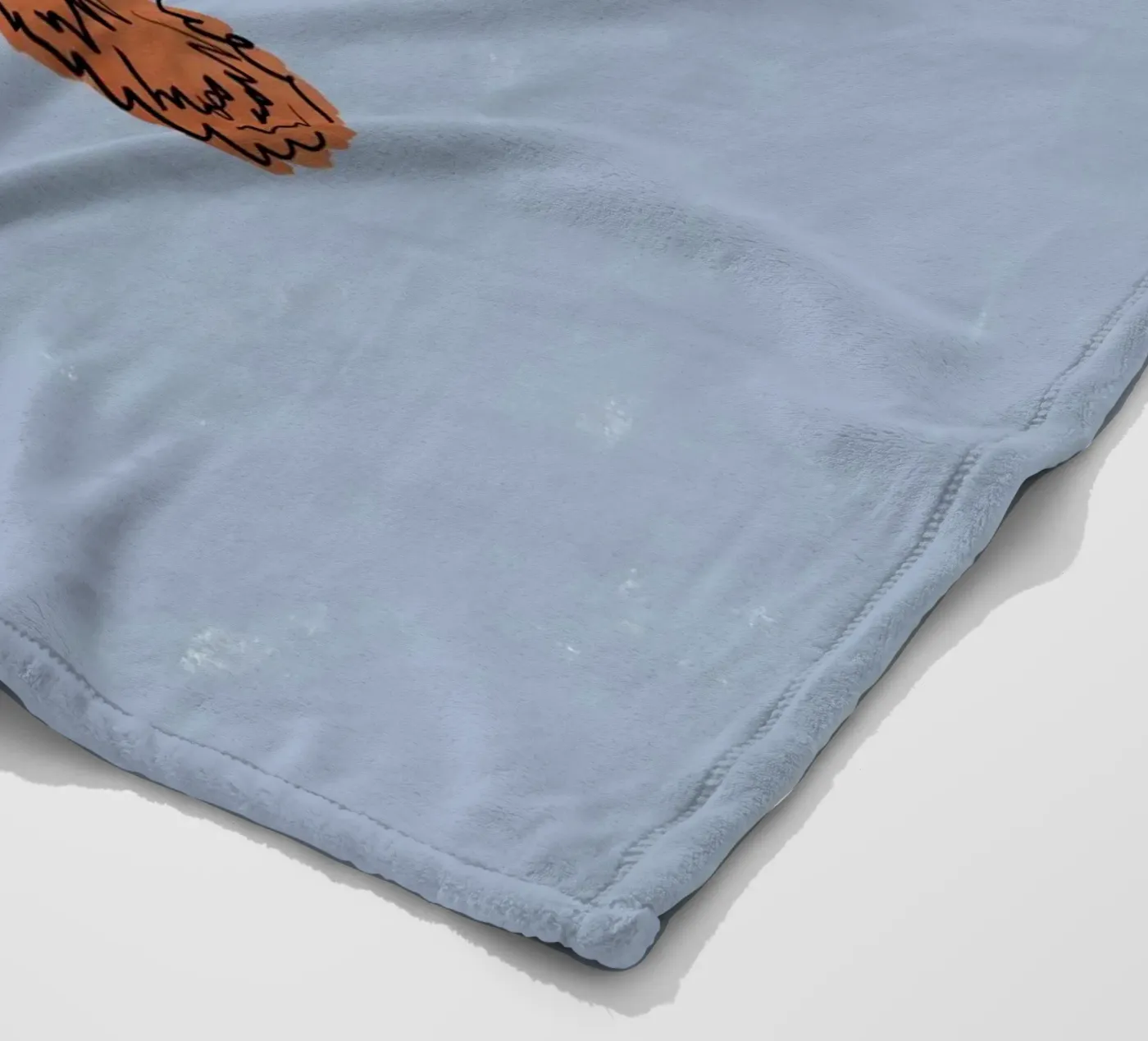 Chat gingembre plaid polaire de Orara Studio