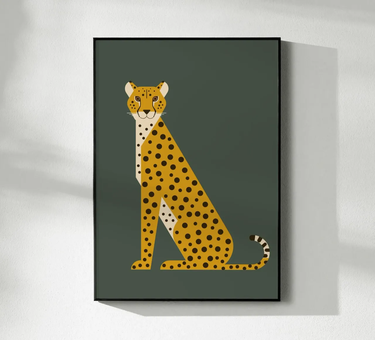 Guépard assis plexiglas de Carolin Vonhoff