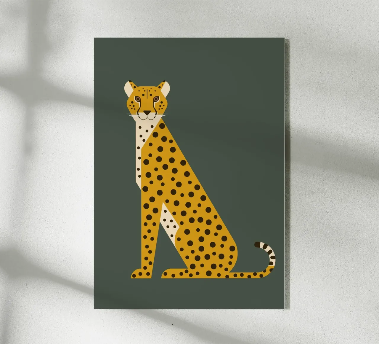 Guépard assis plexiglas de Carolin Vonhoff