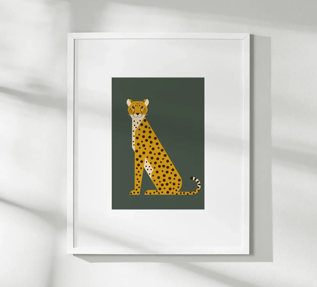 Sitzender Gepard Poster von Carolin Vonhoff