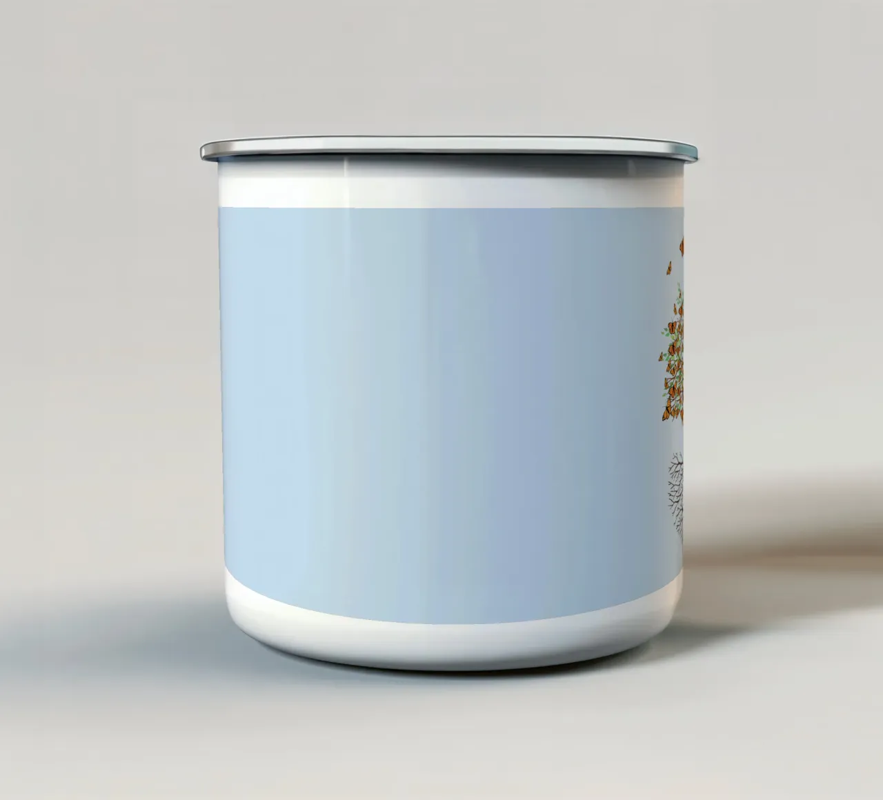 Albero della vita versione farfalla tazza in smalto da BwiseLizzy