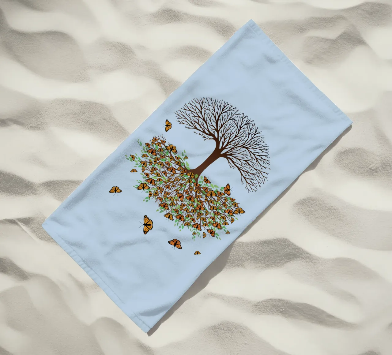 Albero della vita versione farfalla telo mare da BwiseLizzy
