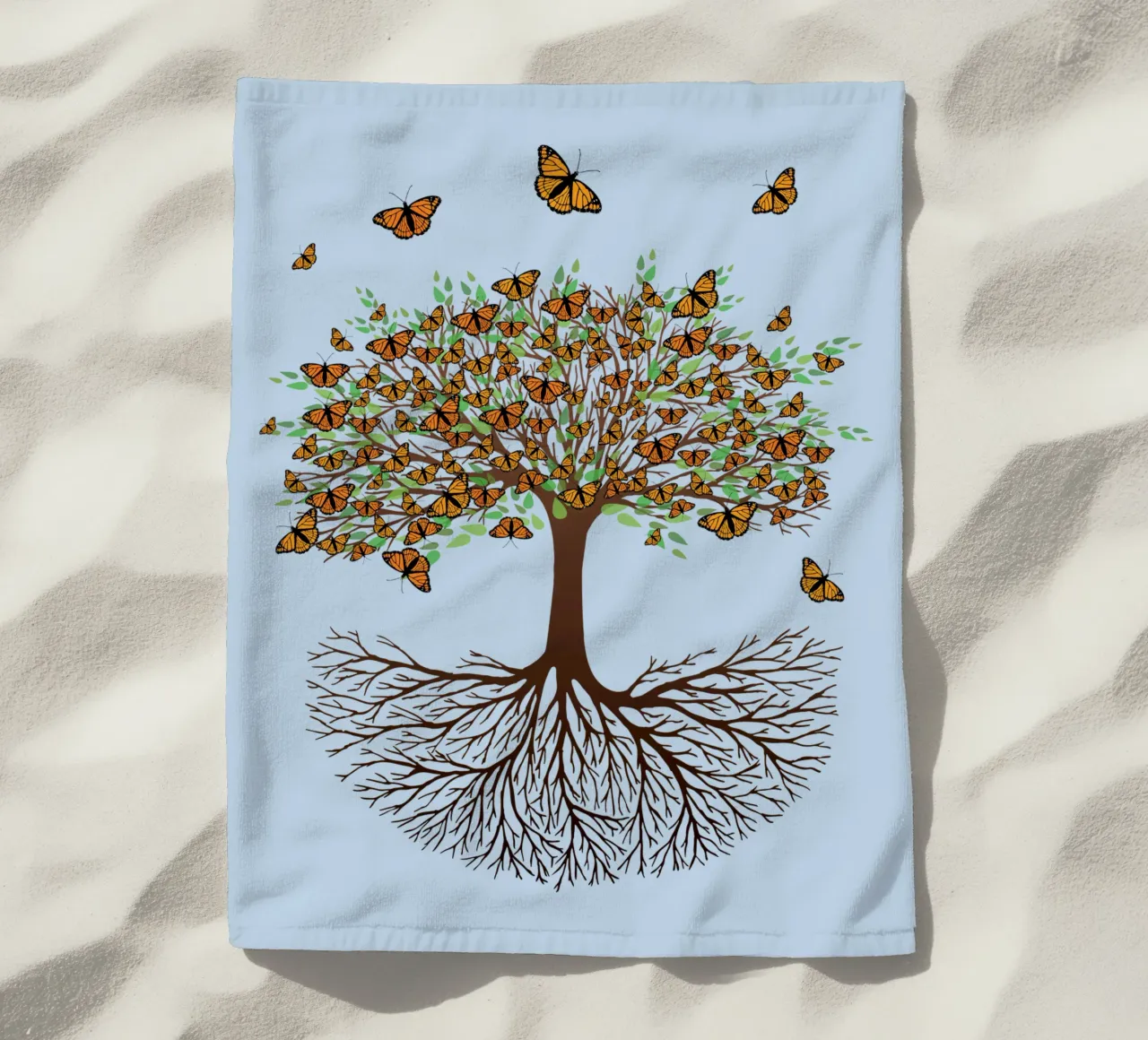 Albero della vita versione farfalla telo mare da BwiseLizzy