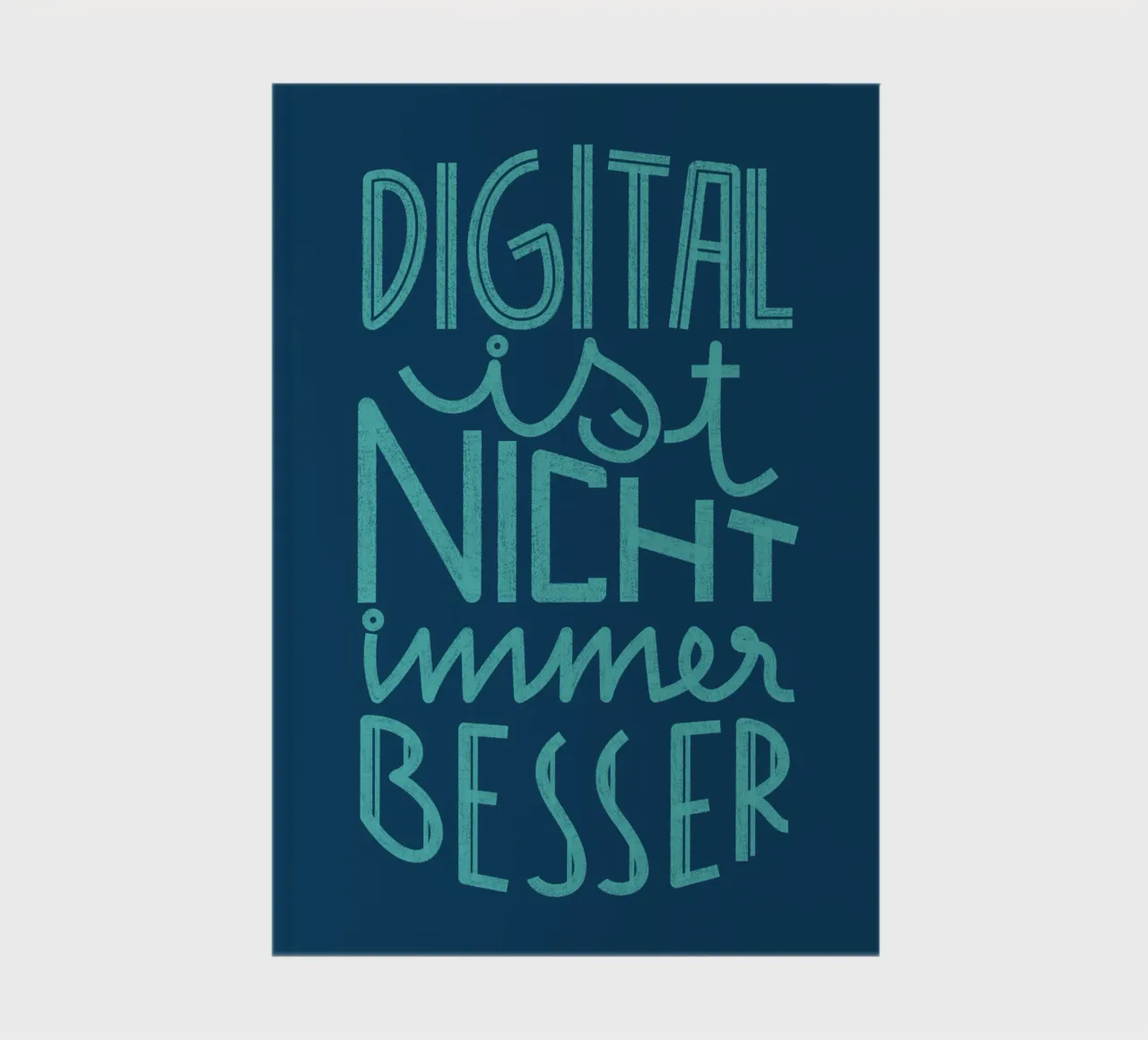 Digital is not always better notebook by Studio Frances M