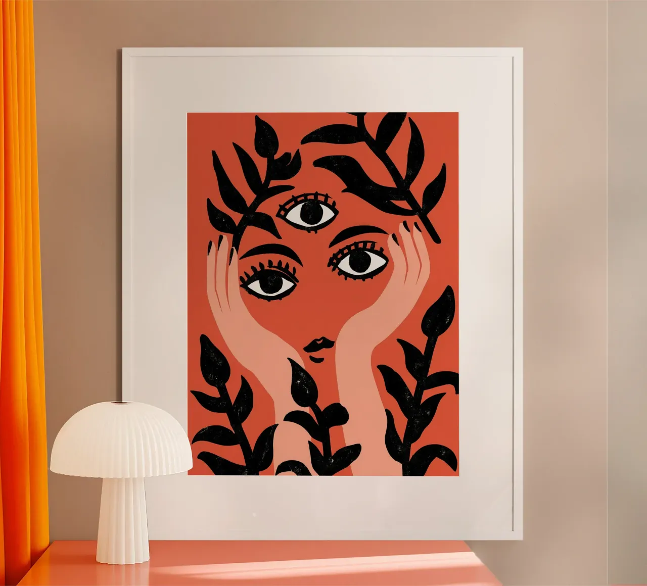 The woman who sees everything | Surrealist painting poster by Autofocus
