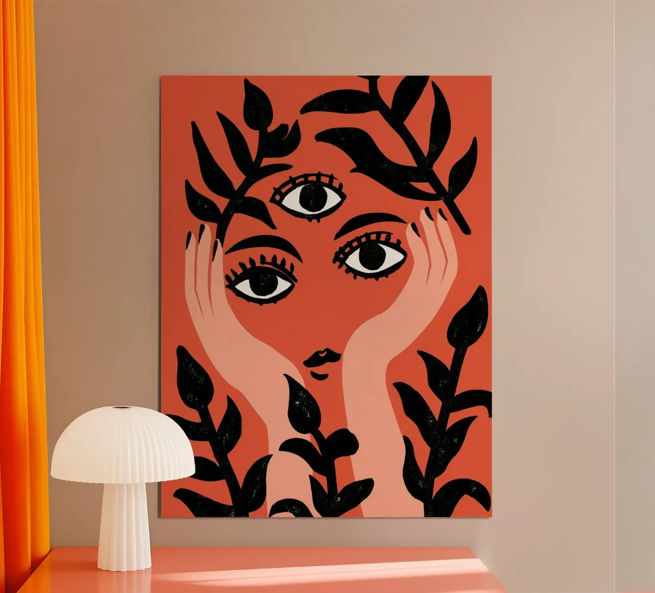 The woman who sees everything | Surrealist painting poster by Autofocus