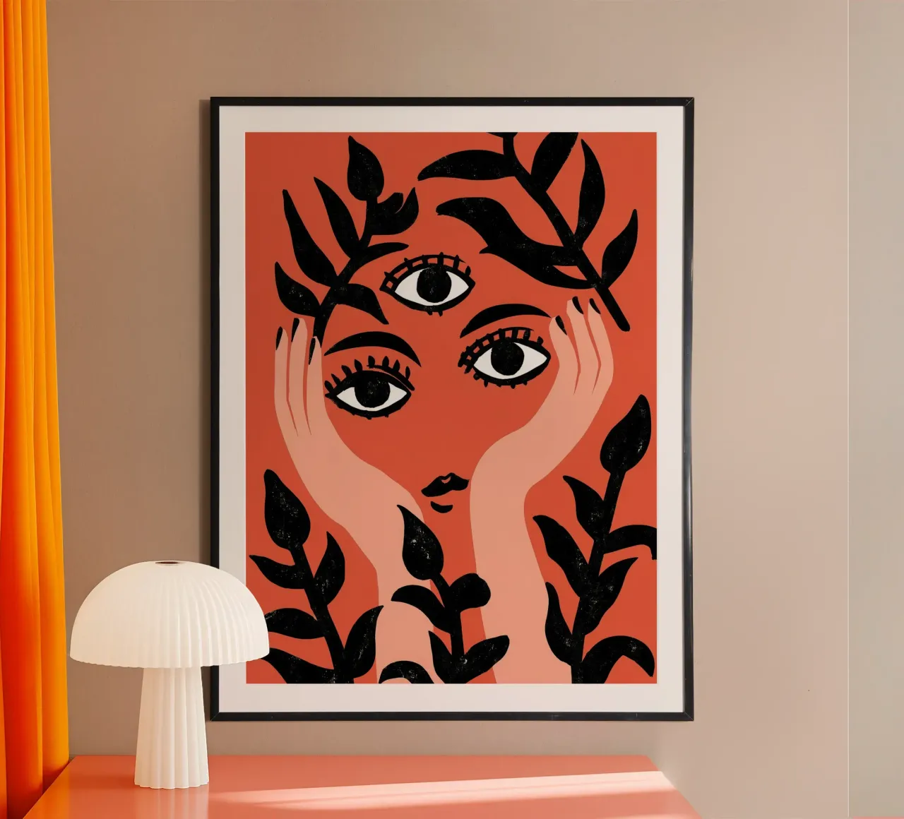 The woman who sees everything | Surrealist painting poster by Autofocus