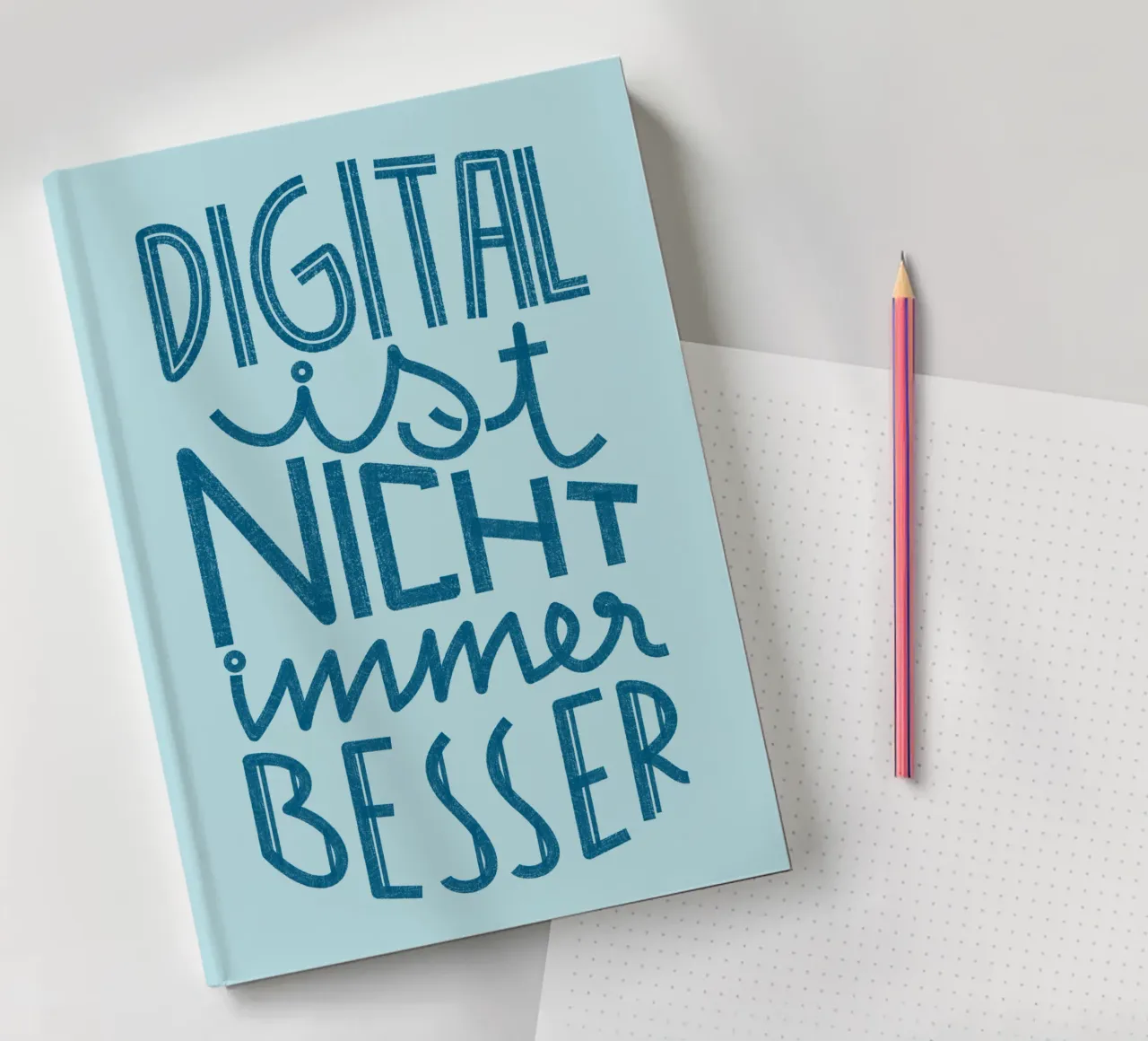 Digital is not always better notebook by Studio Frances M