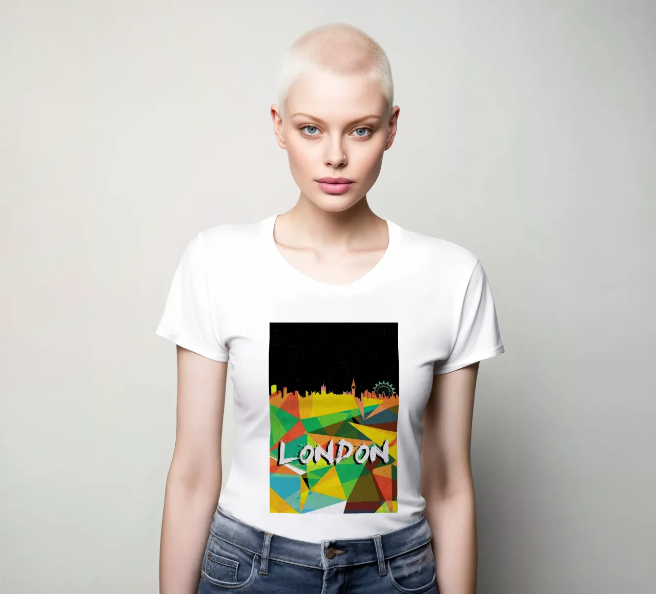London women's fitted t-shirt by Danny Ivan