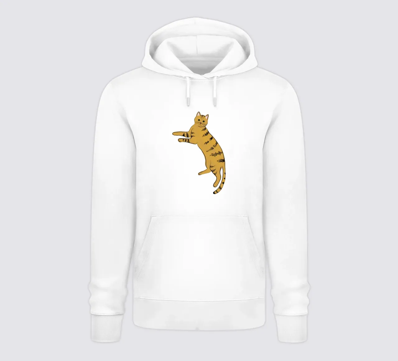 Gatto giallo felpa con cappuccio da Orara Studio
