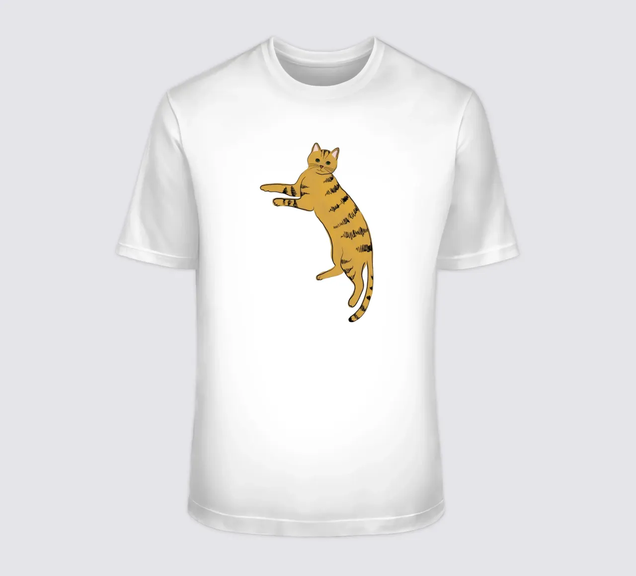 Chat jaune t-shirt de Orara Studio