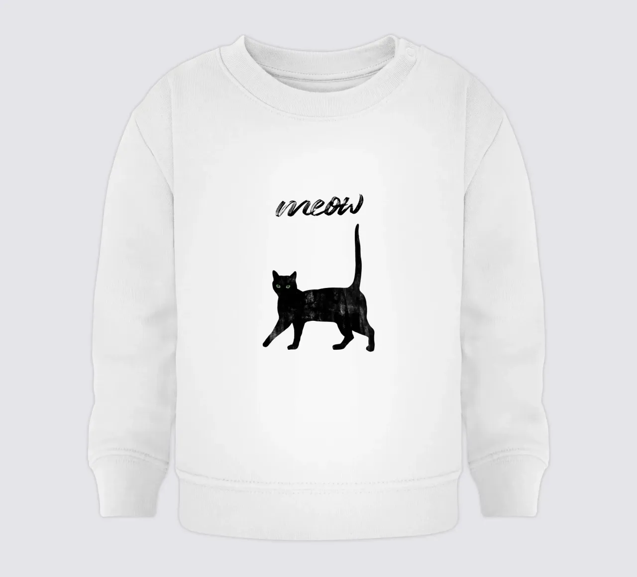 Citazione di un gatto - Meow felpa neonato da Orara Studio