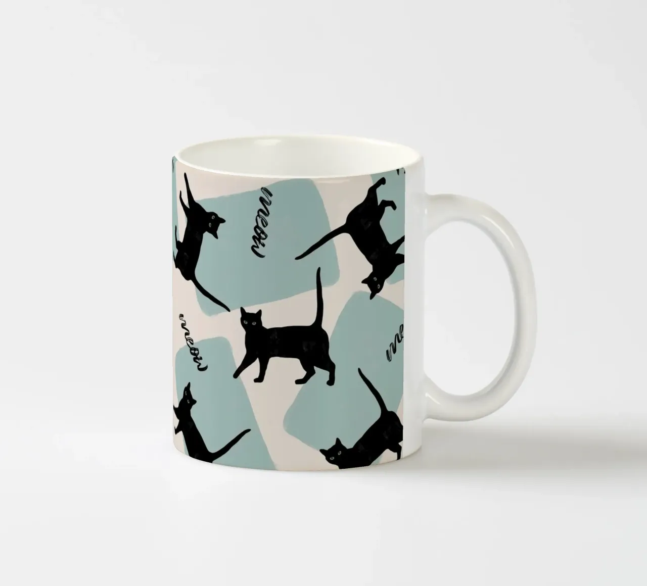 Citazione di un gatto - Meow tazza in ceramica da Orara Studio