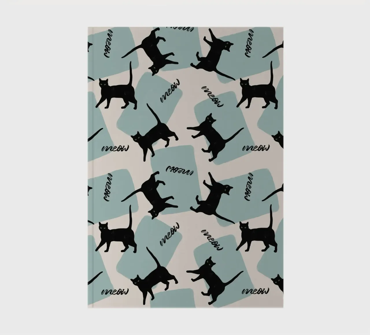 Cat Quote - Meow notebook by Orara Studio