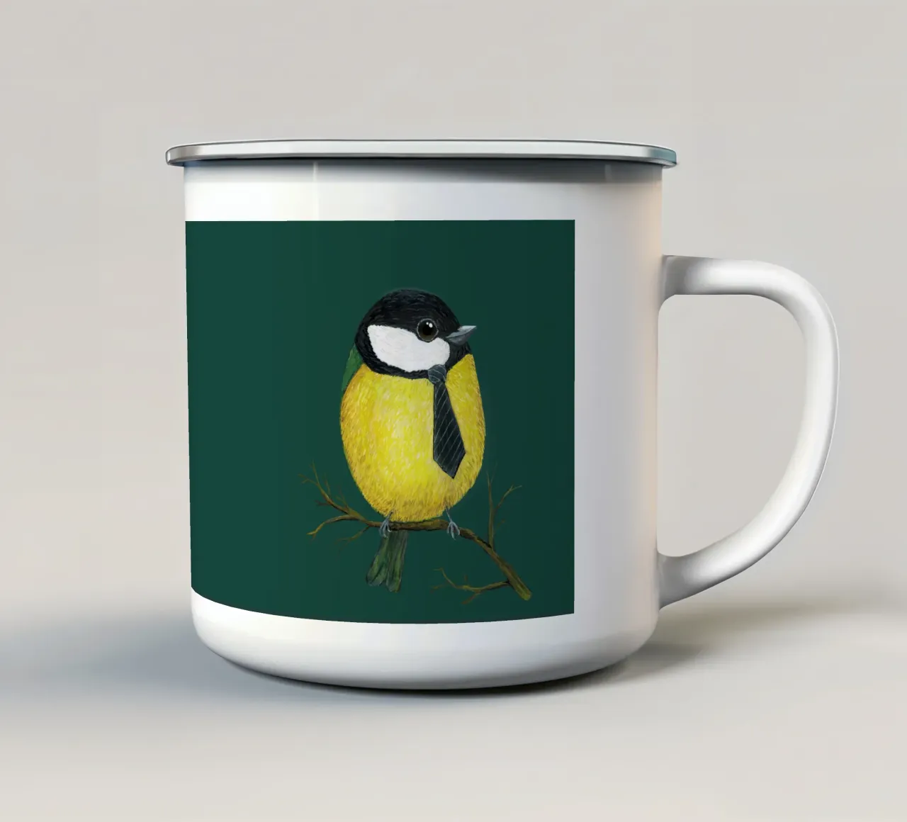 Signor Greattit tazza in smalto da BwiseLizzy