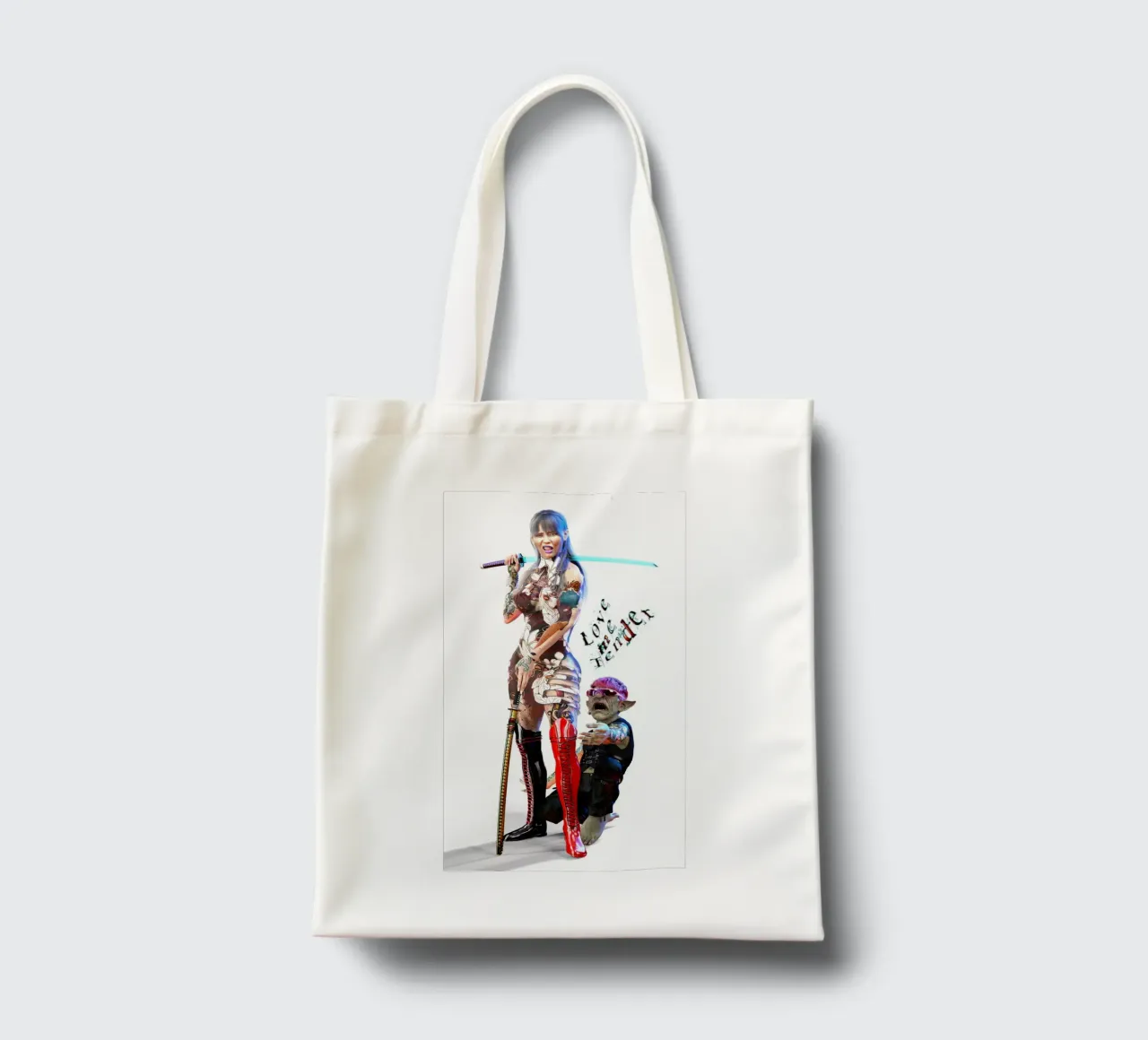 Amami teneramente borsa in juta da the-witcher
