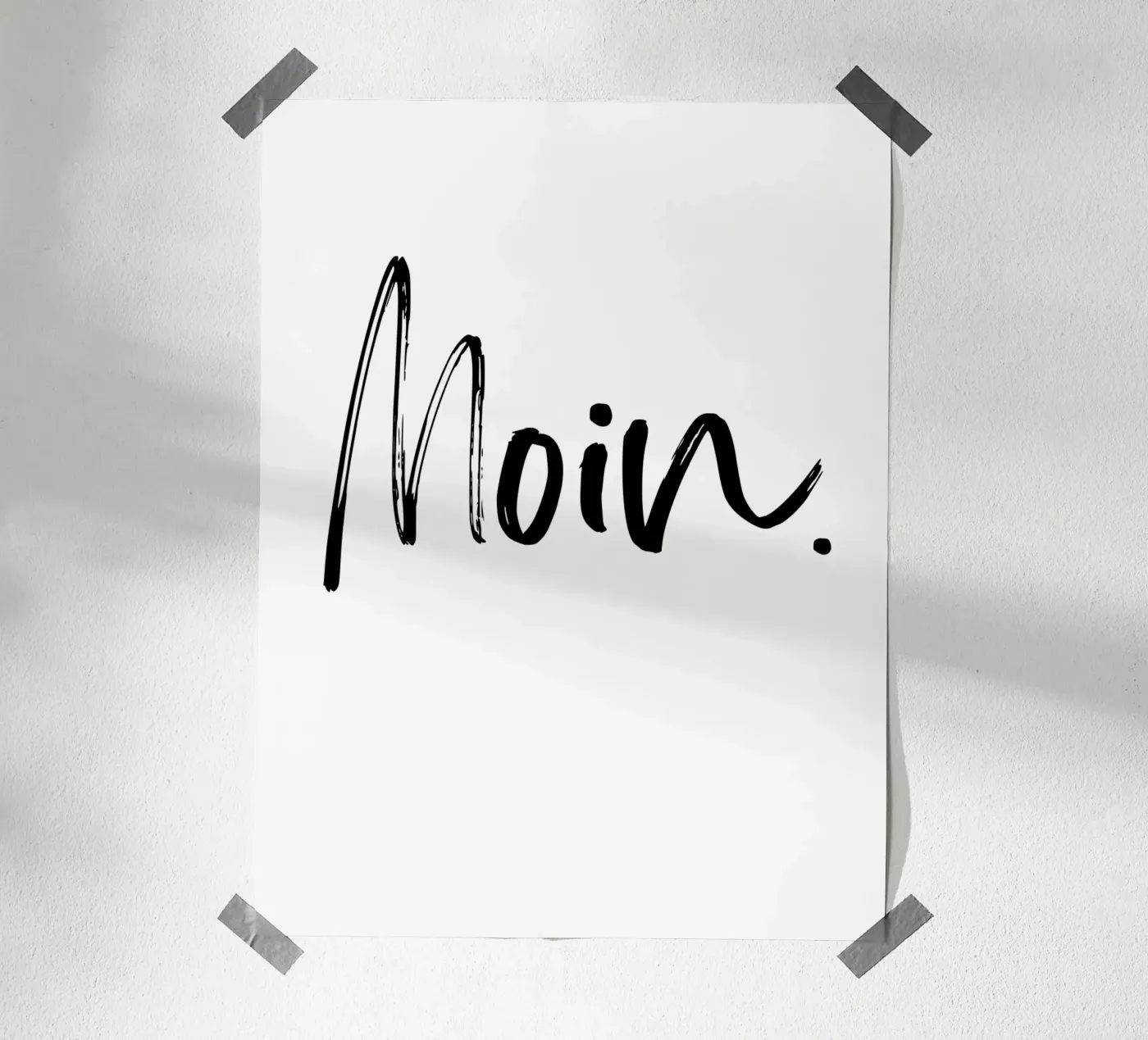 Moin. Poster von NoordalLiving