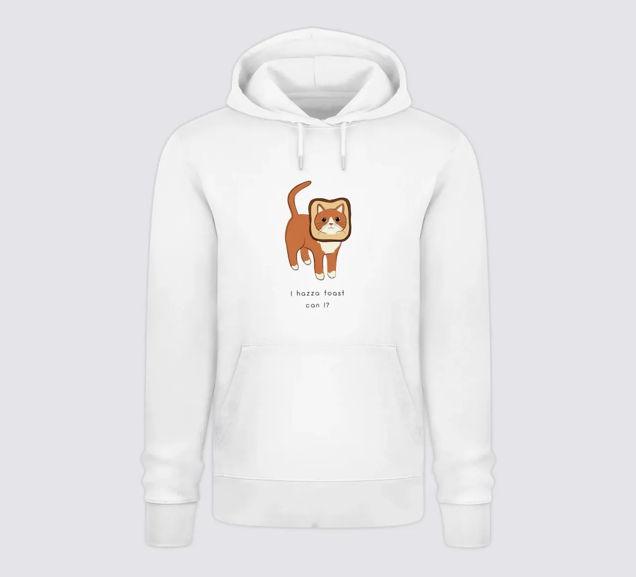 Citazione di un gatto - Toast felpa con cappuccio da Orara Studio