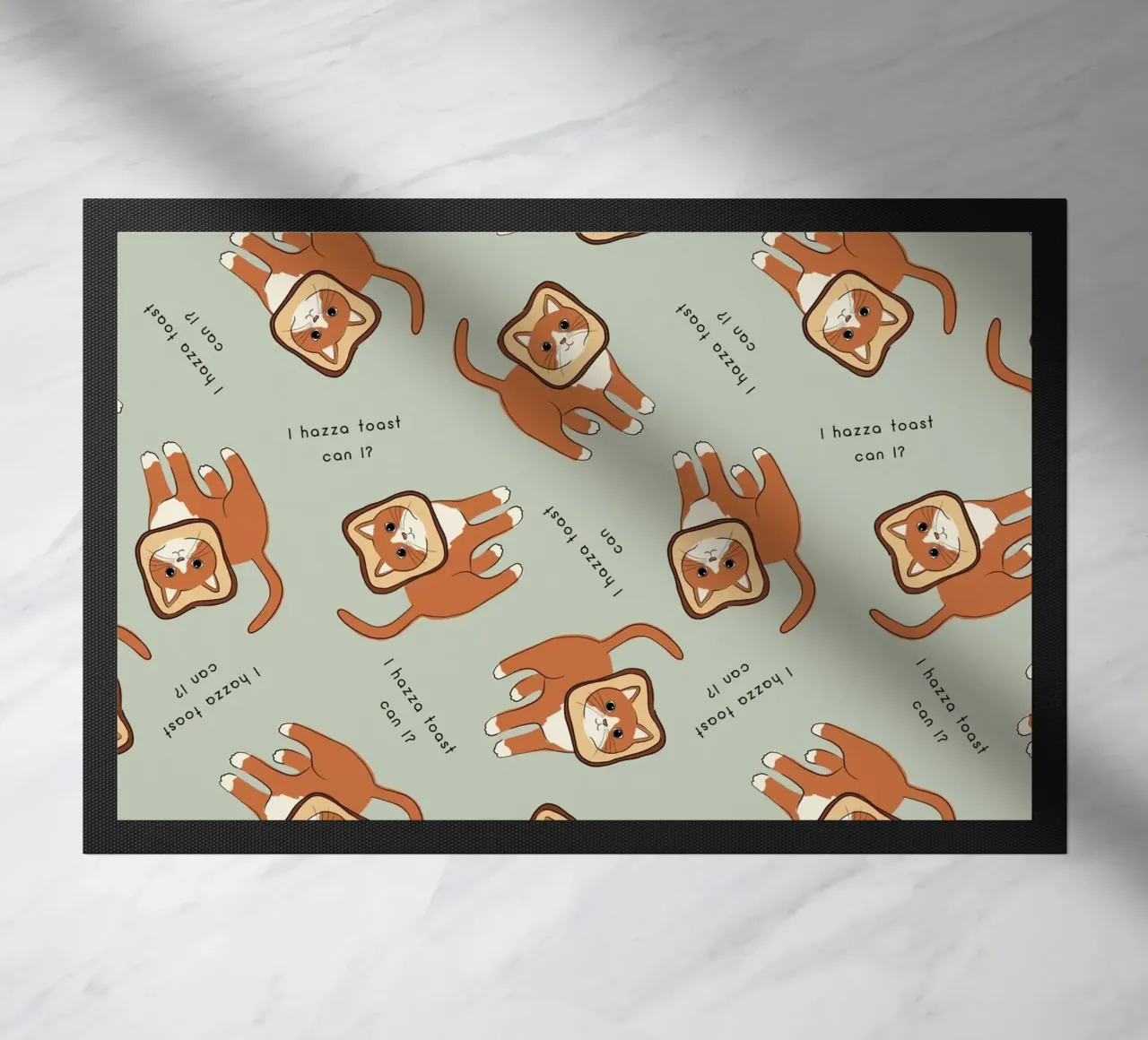 Citazione di un gatto - Toast zerbino da Orara Studio