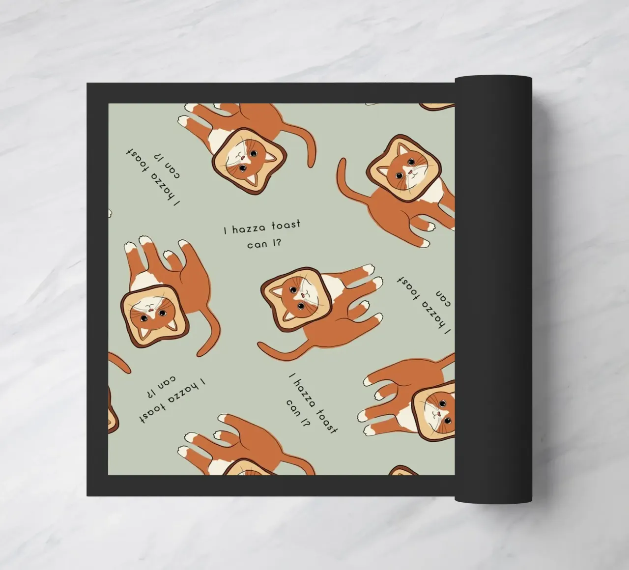 Citazione di un gatto - Toast zerbino da Orara Studio