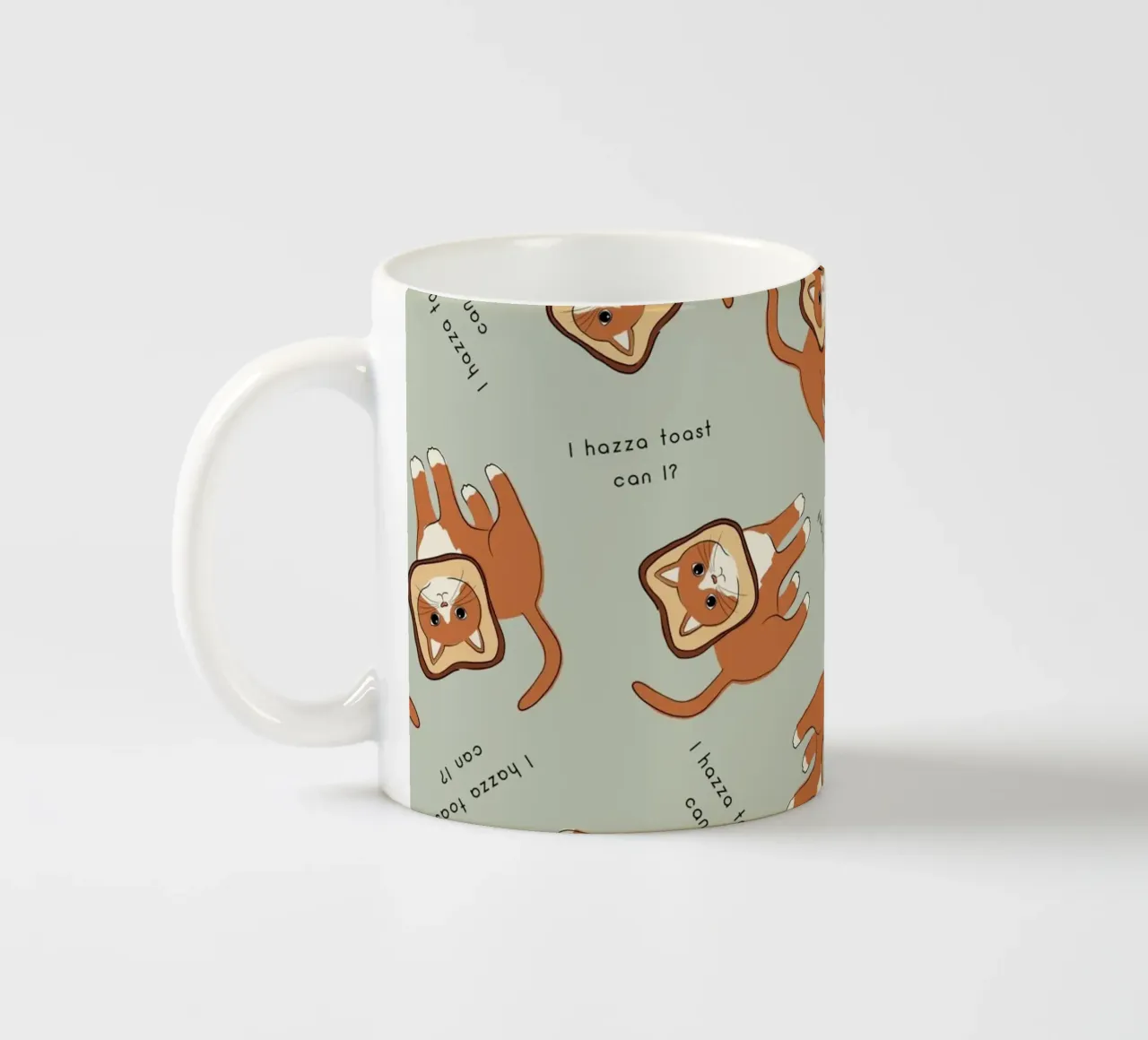 Citazione di un gatto - Toast tazza in ceramica da Orara Studio
