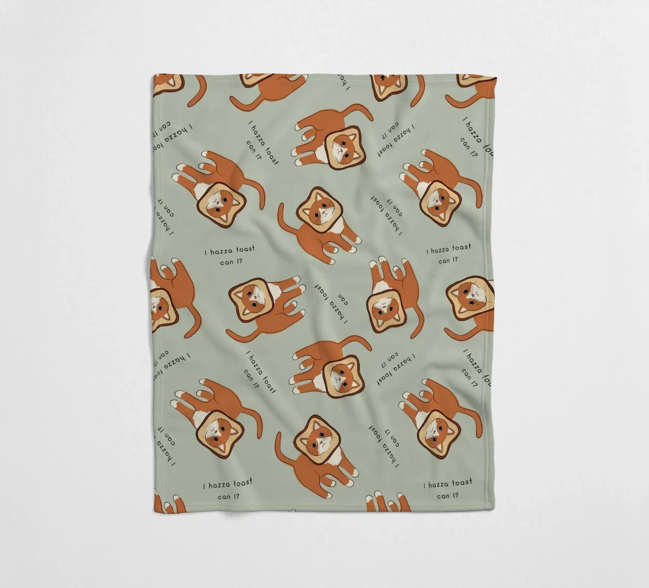 Zitat Katze - Toast Fleecedecke von Orara Studio
