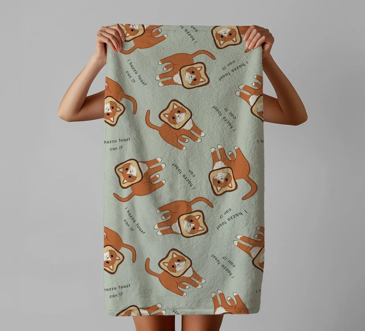 Citazione di un gatto - Toast asciugamano da bagno da Orara Studio