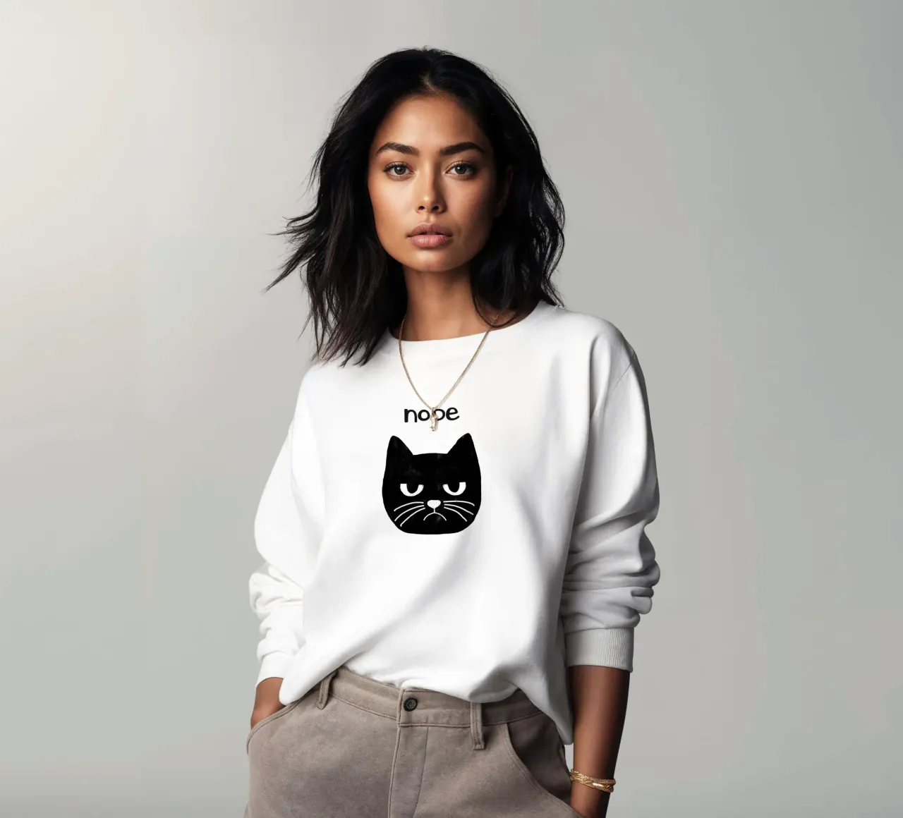 Grumpy Cat Sweatshirt von Orara Studio