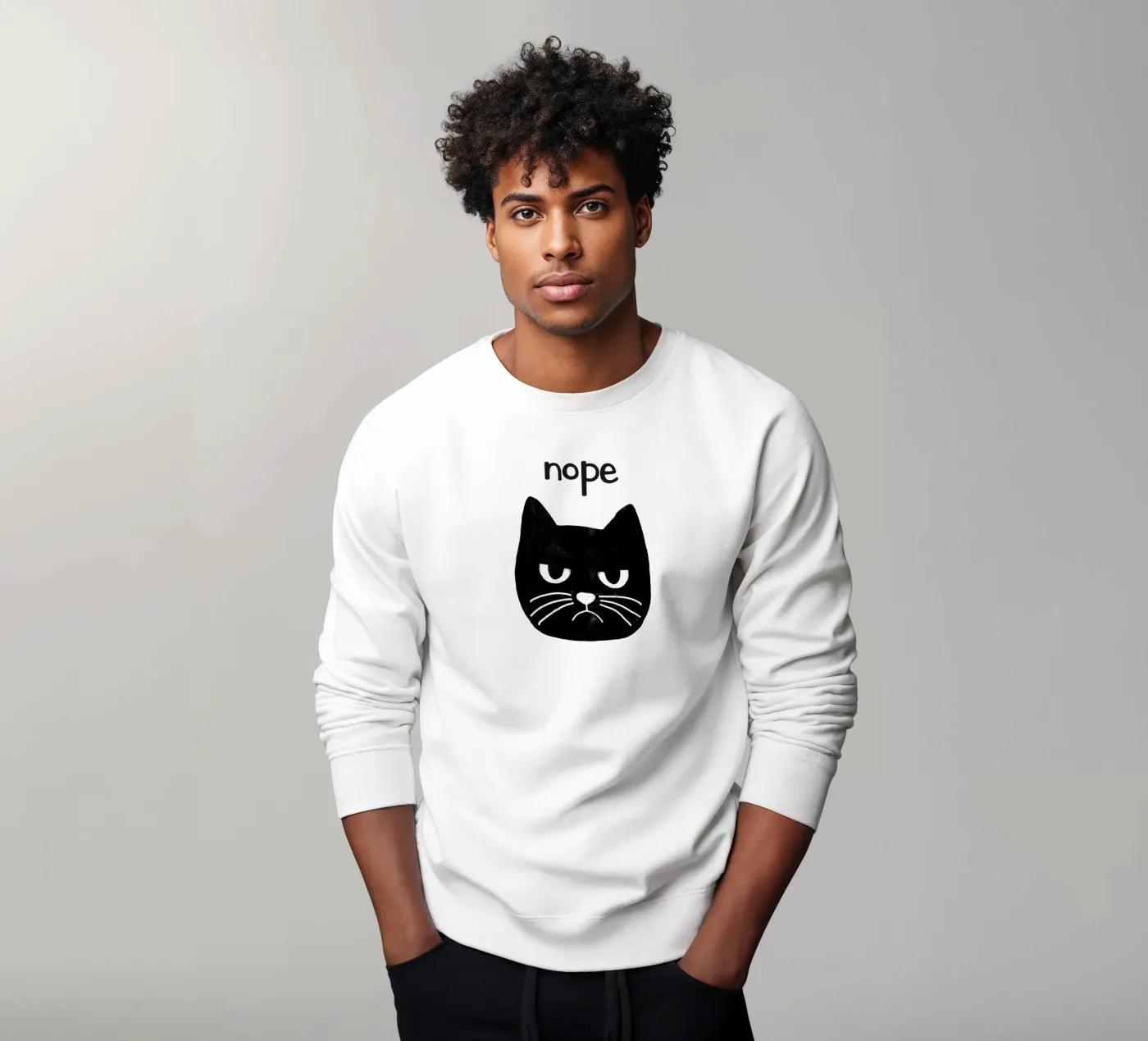 Knorrige kat sweatshirt van Orara Studio