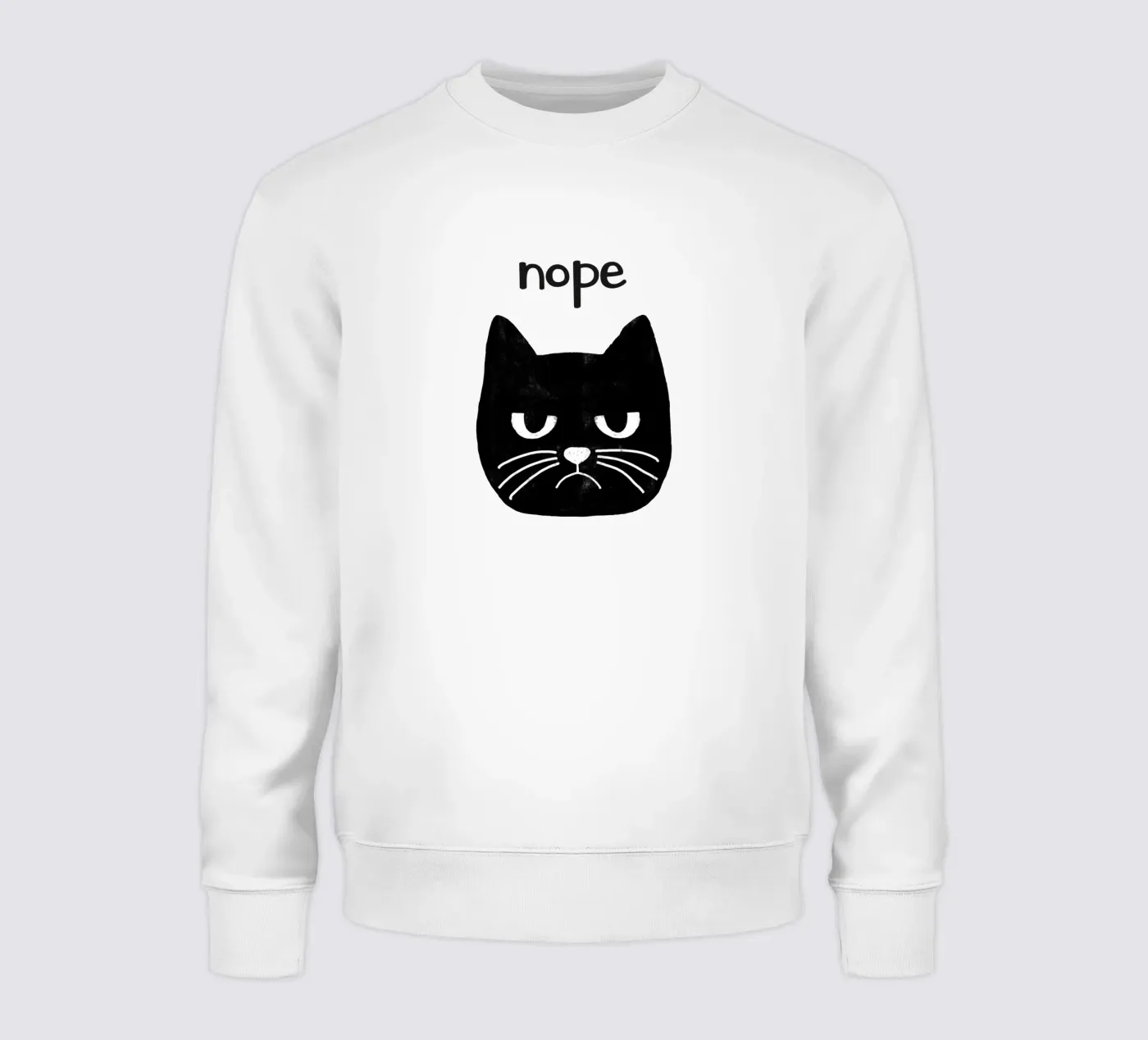 Chat grincheux sweat de Orara Studio