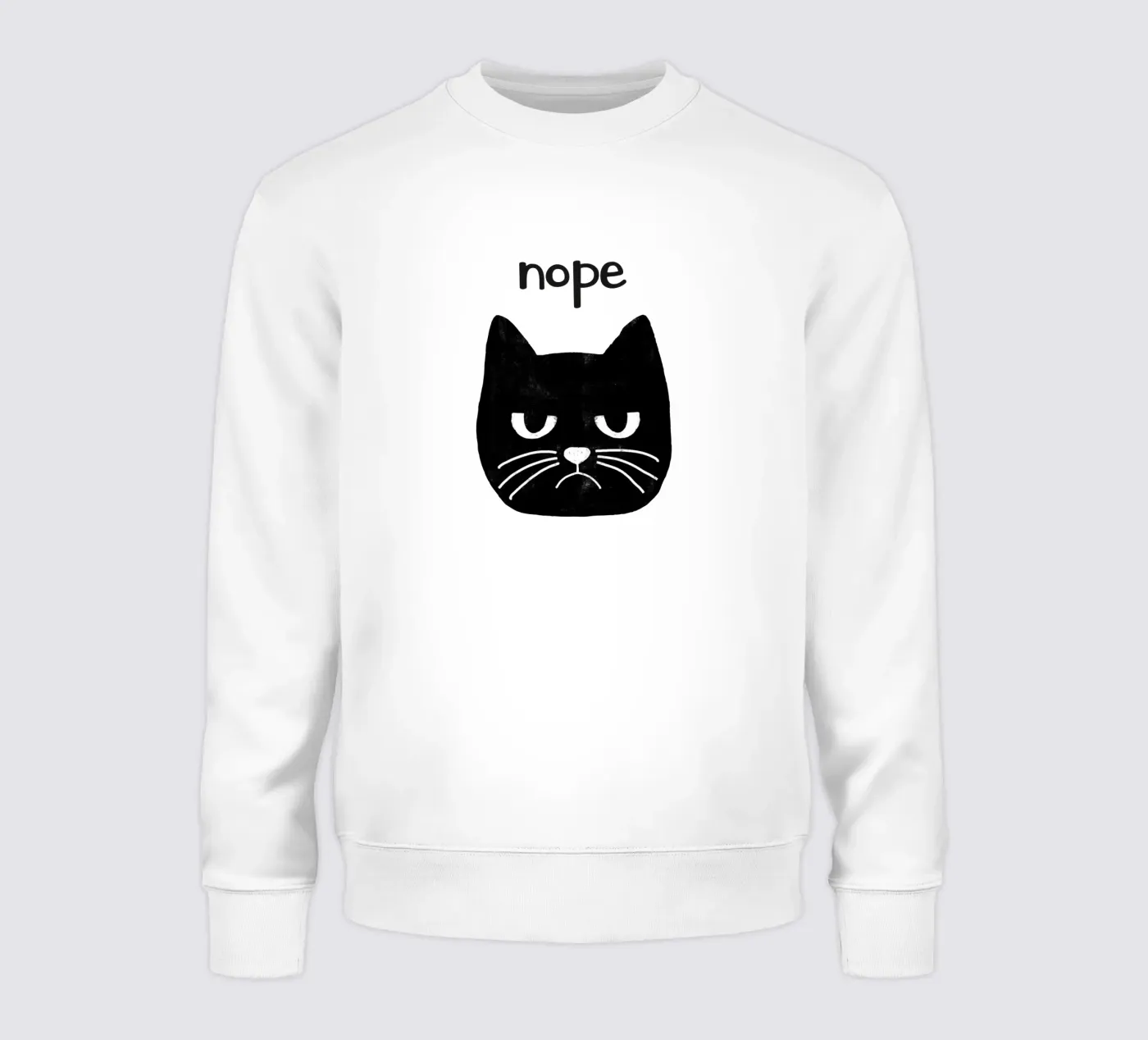 Chat grincheux sweat de Orara Studio