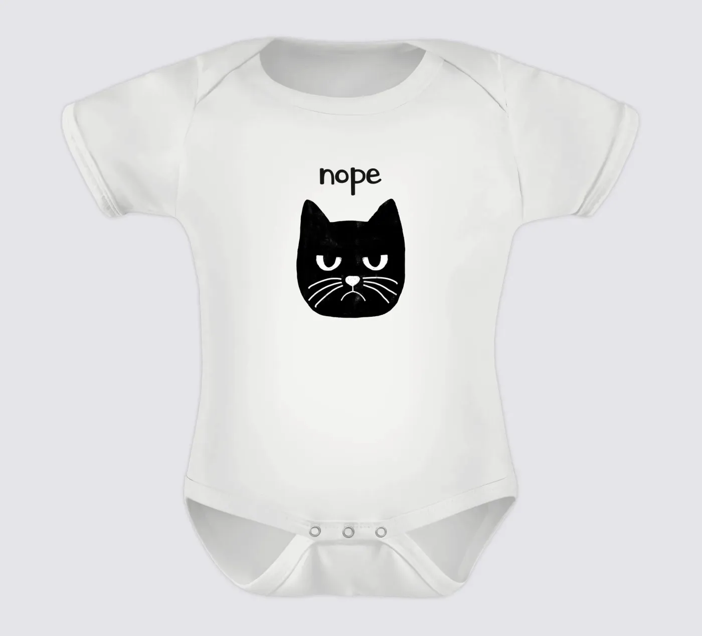 Grumpy Cat Kurzarm Babybody von Orara Studio