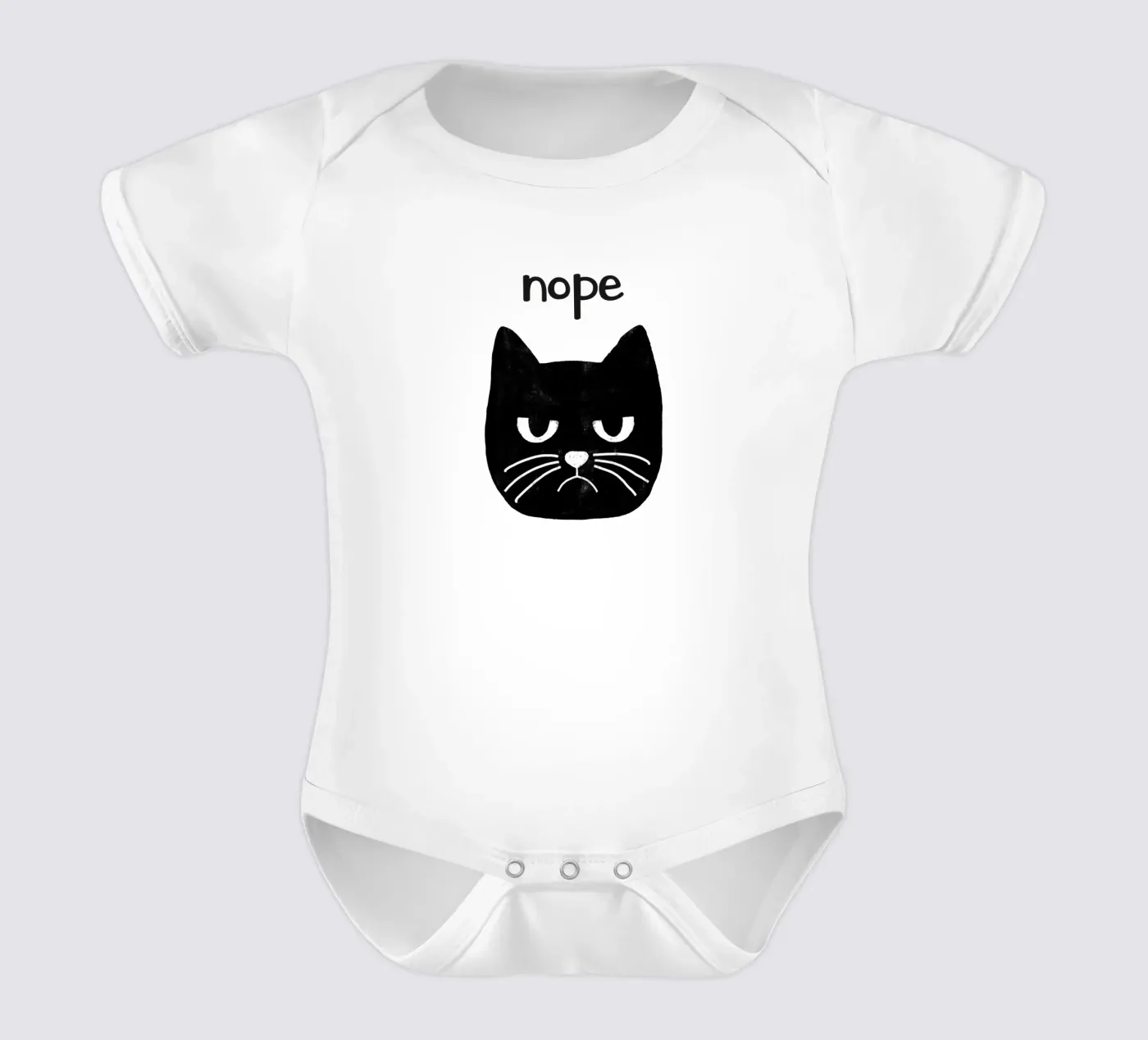 Grumpy Cat Kurzarm Babybody von Orara Studio