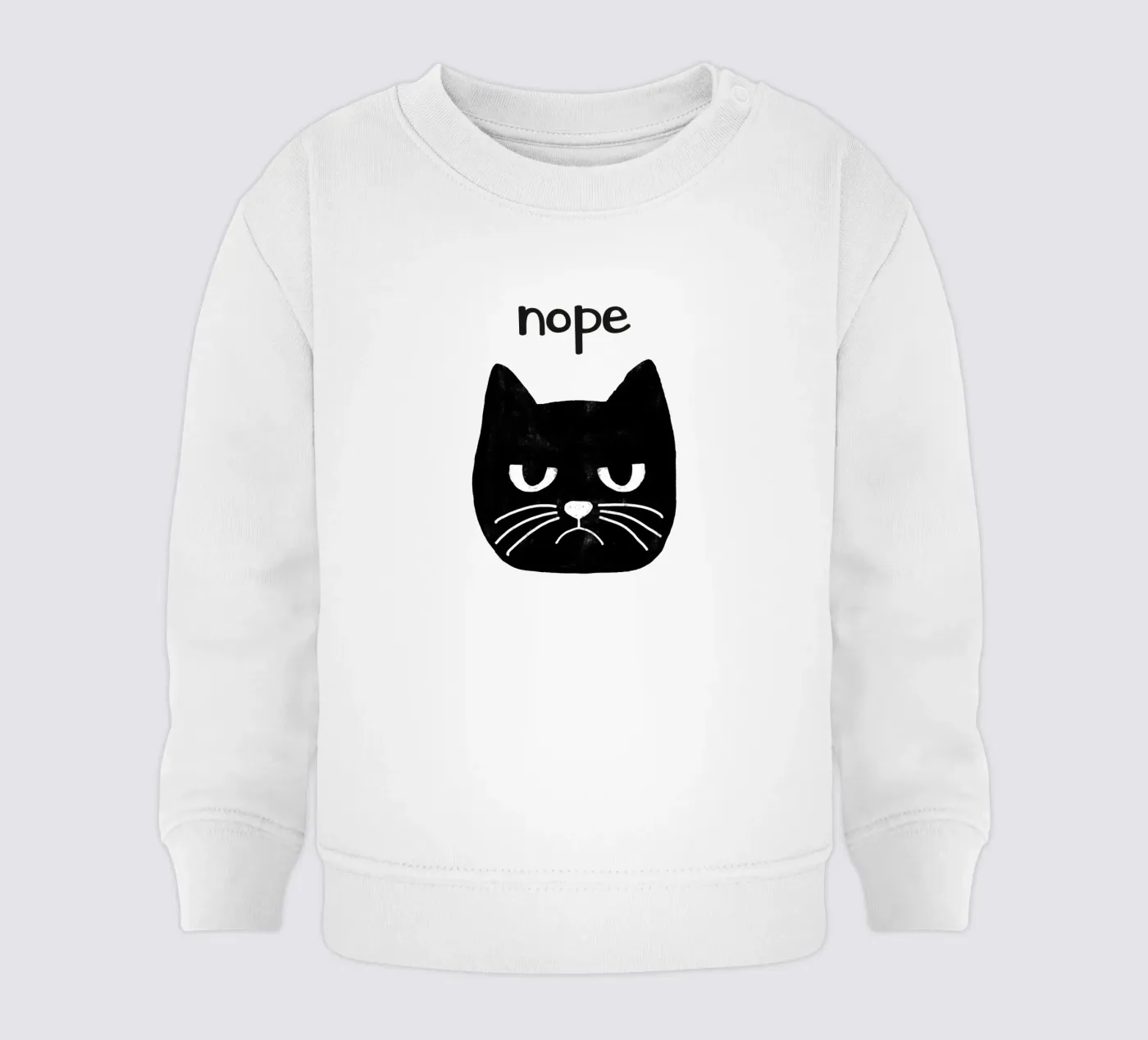 Gatto brontolone felpa neonato da Orara Studio