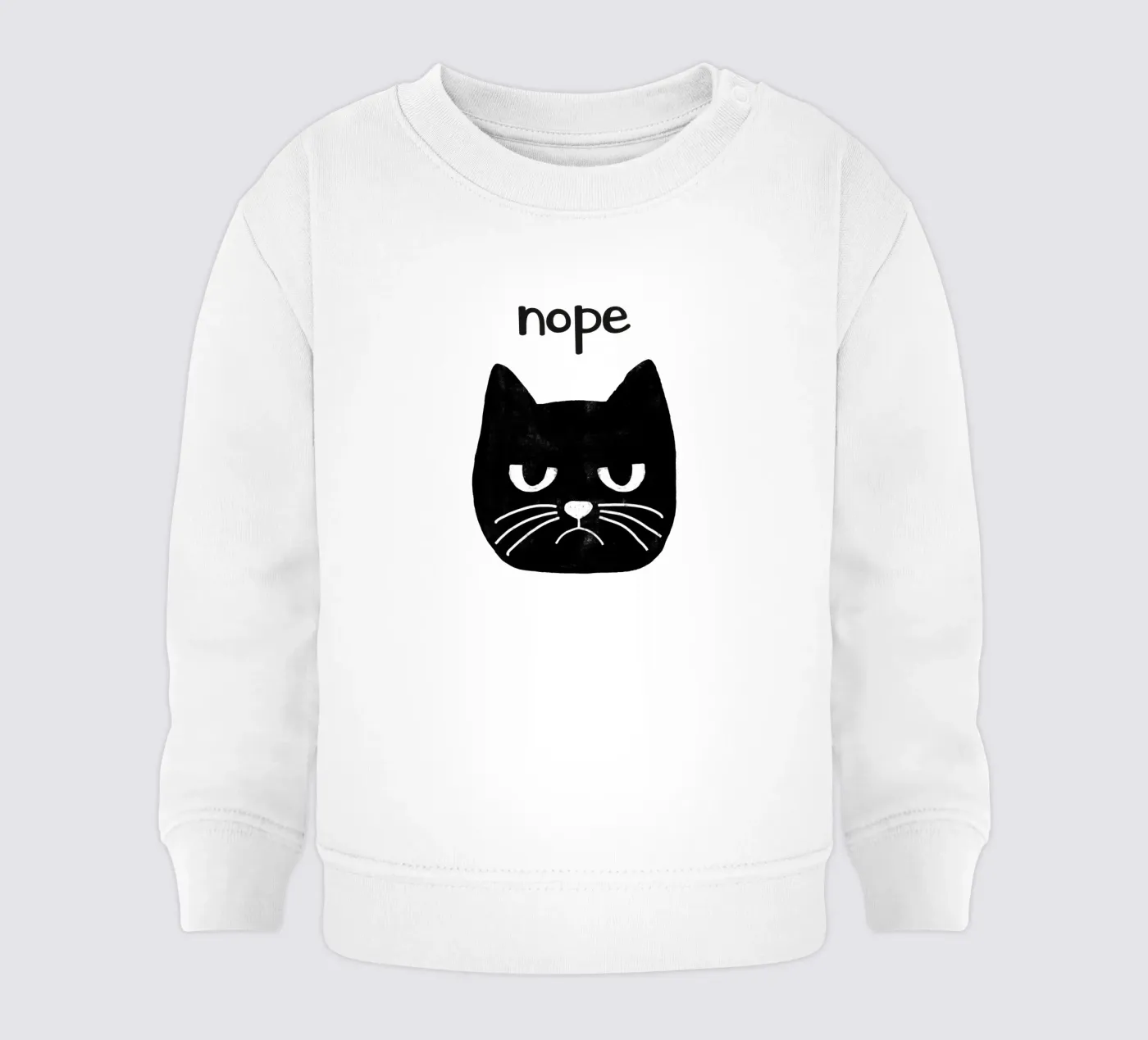 Gatto brontolone felpa neonato da Orara Studio