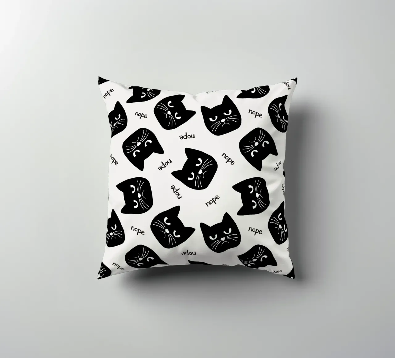 Grumpy Cat decorative cushion by Orara Studio
