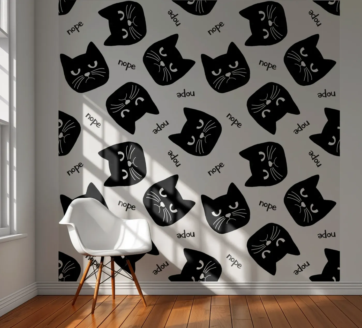 Grumpy Cat fotobehang van Orara Studio