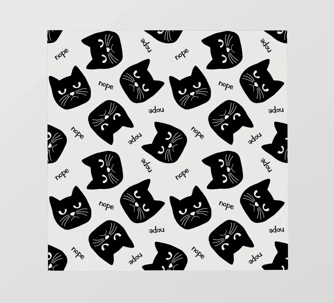 Grumpy Cat fotobehang van Orara Studio