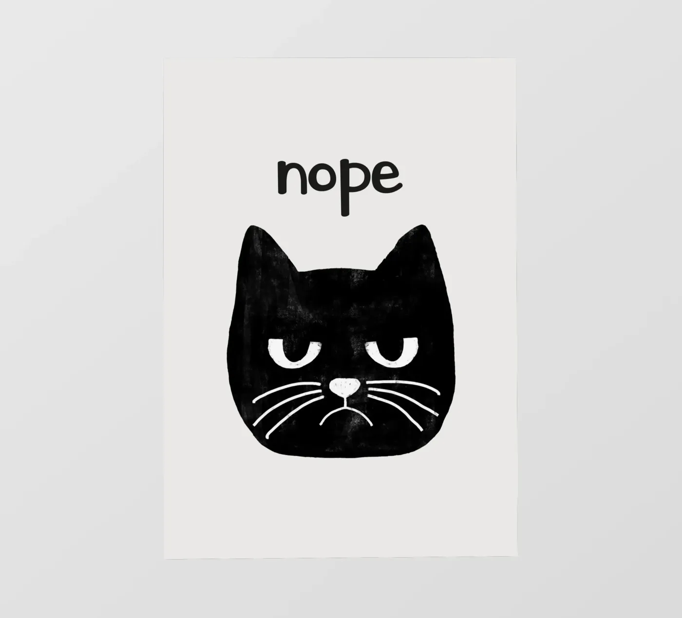 Gatto brontolone telo in pvc da Orara Studio