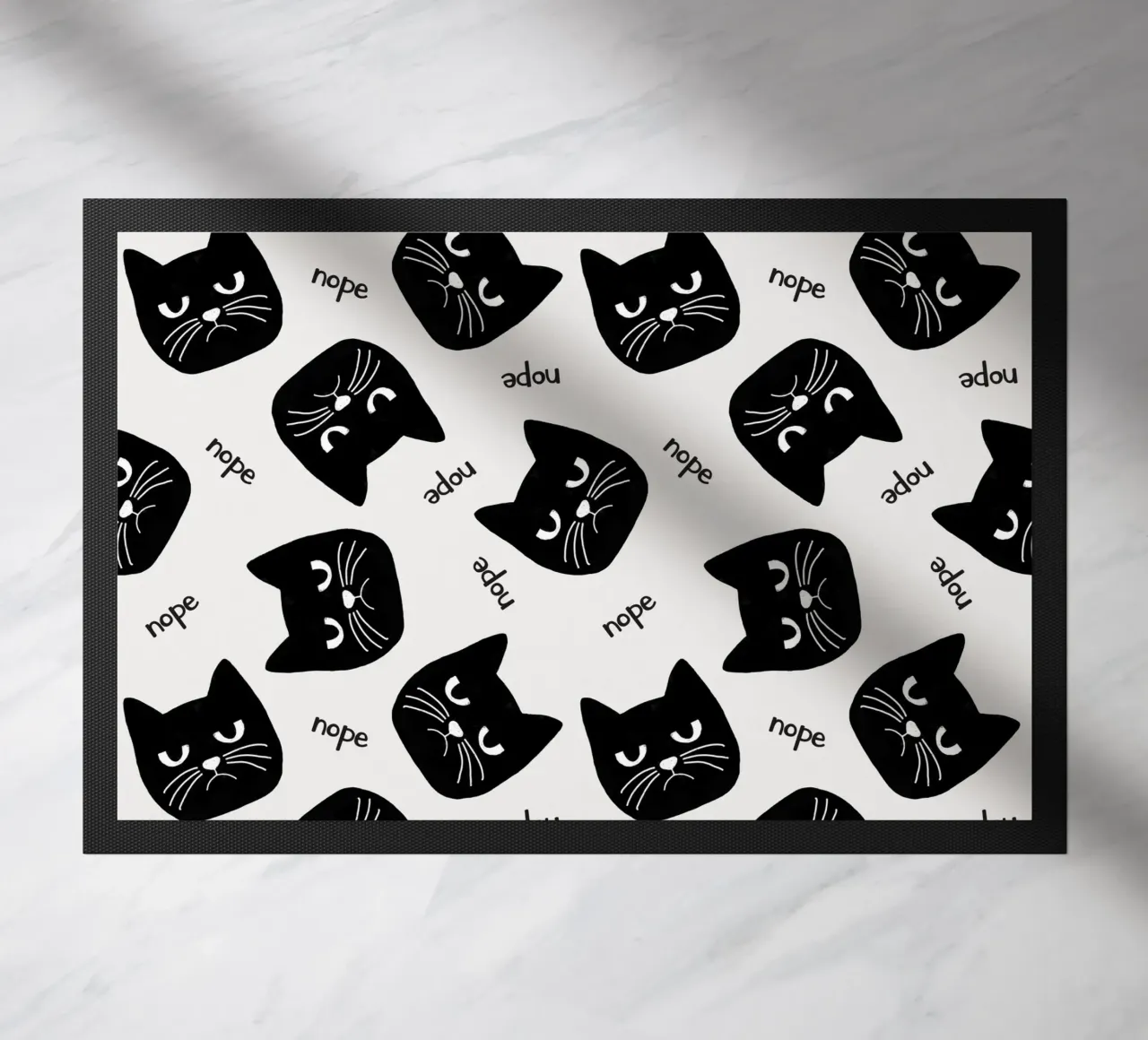 Grumpy Cat doormat by Orara Studio