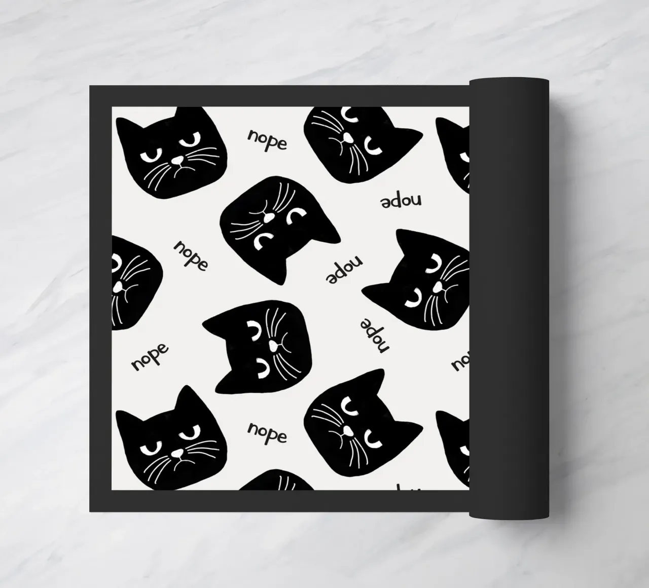 Grumpy Cat doormat by Orara Studio