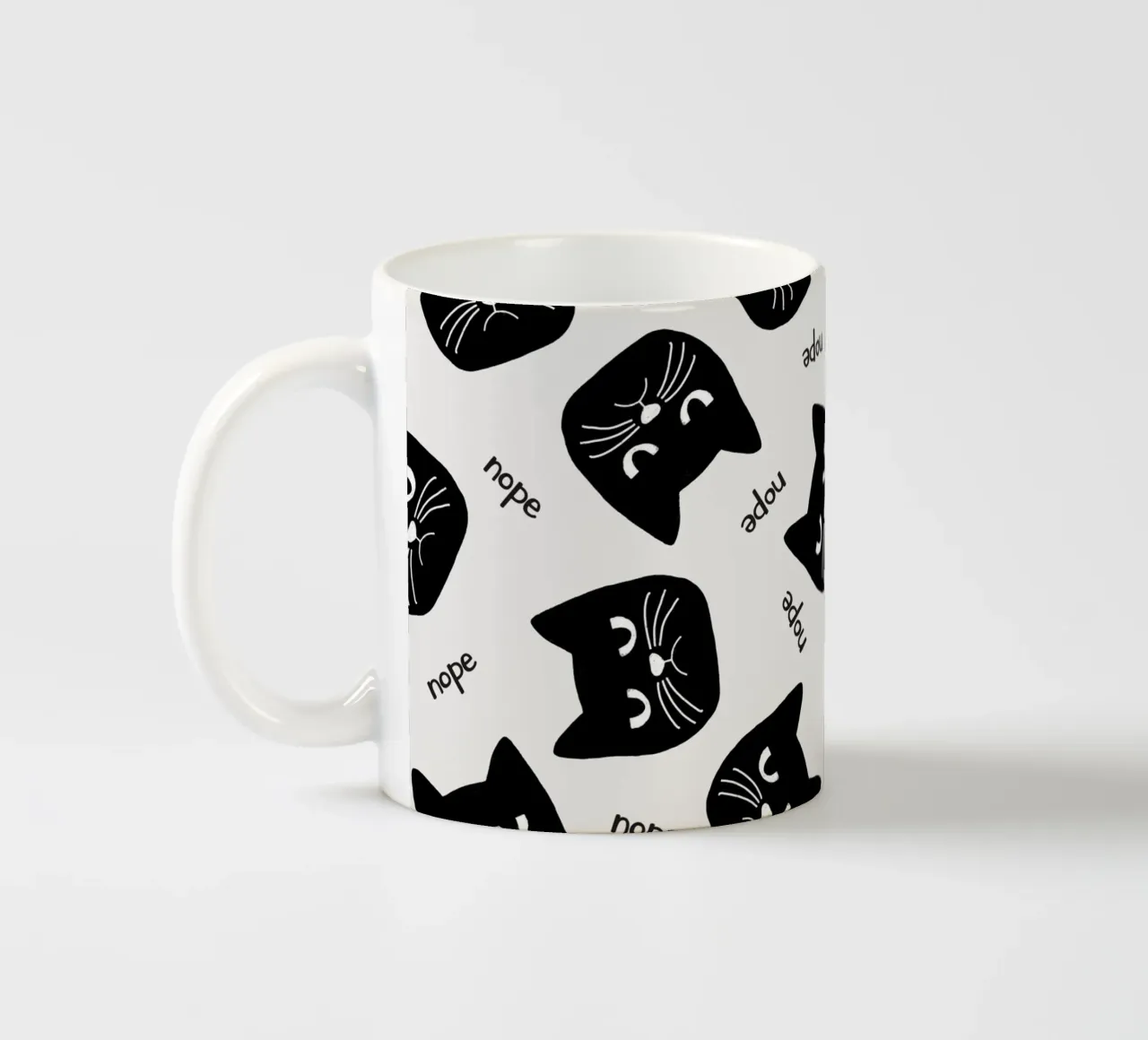 Grumpy Cat ceramic mug by Orara Studio