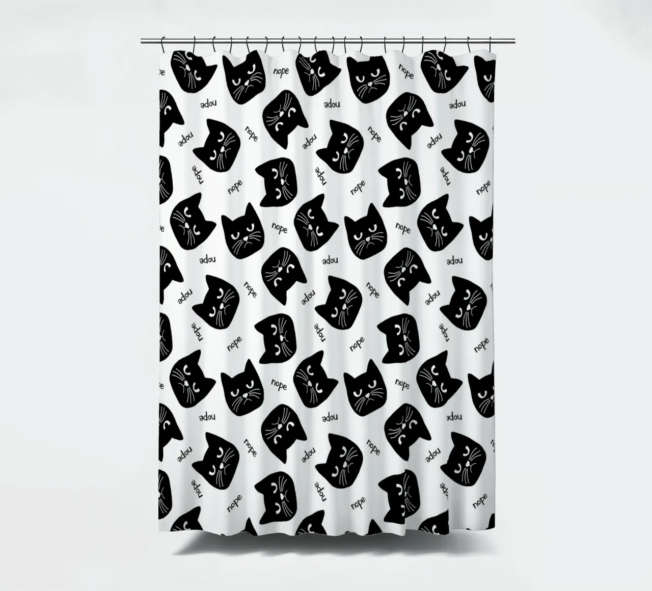 Grumpy Cat Duschvorhang von Orara Studio