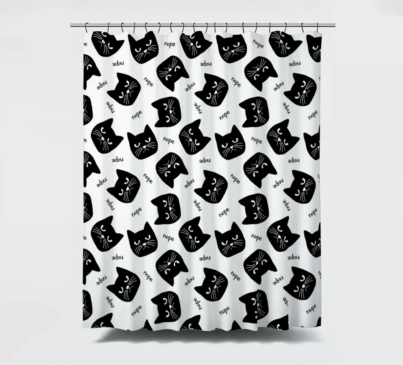 Grumpy Cat Duschvorhang von Orara Studio