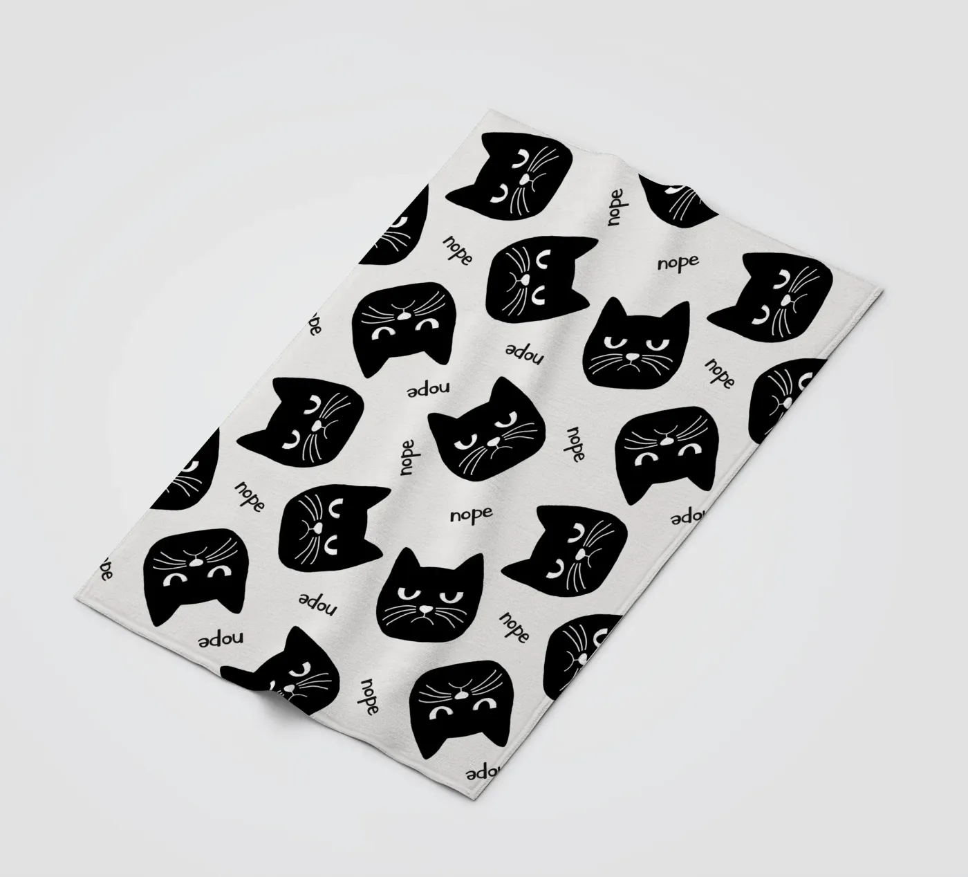 Grumpy Cat fleece blanket by Orara Studio