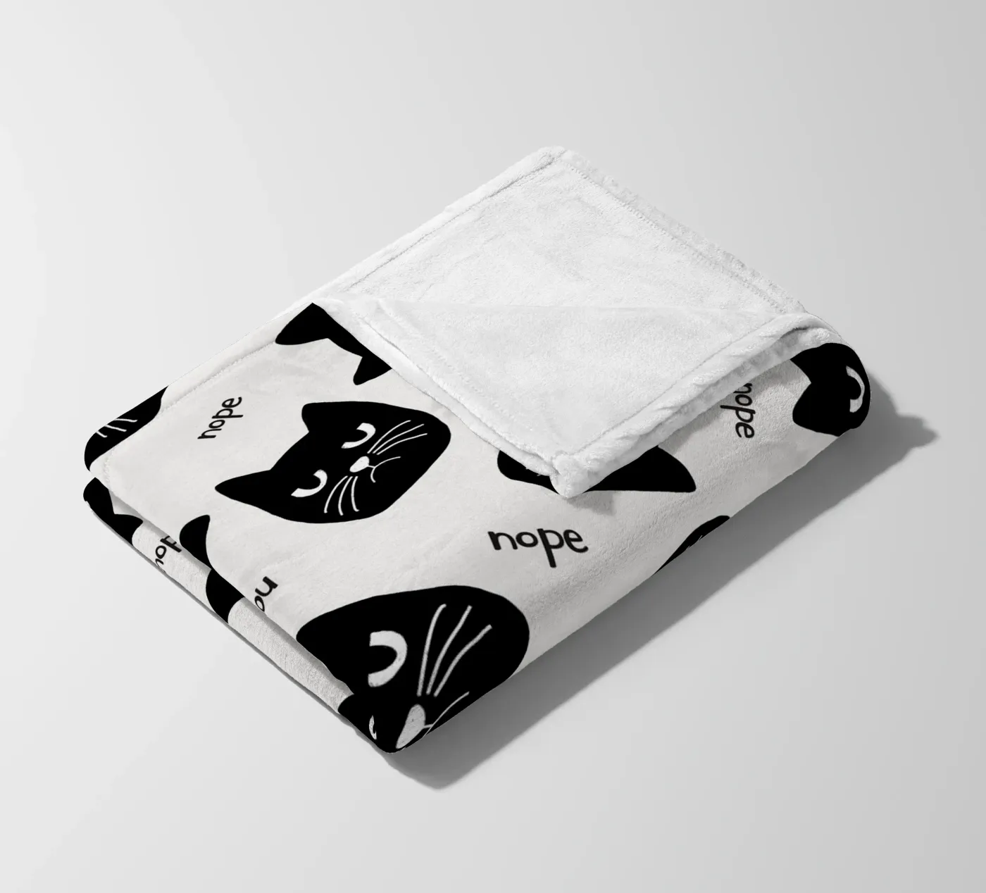 Grumpy Cat fleece blanket by Orara Studio
