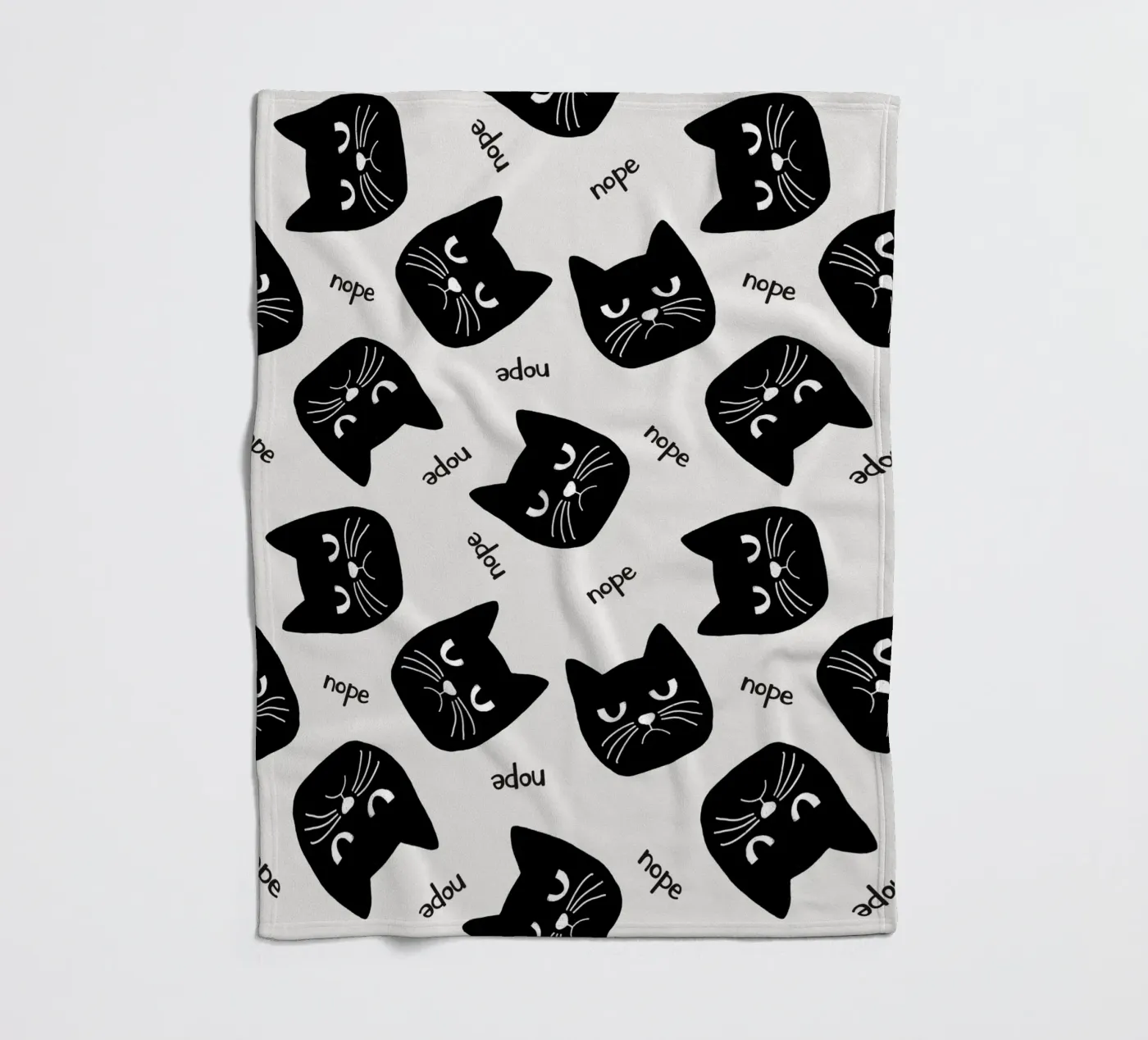 Grumpy Cat fleece blanket by Orara Studio